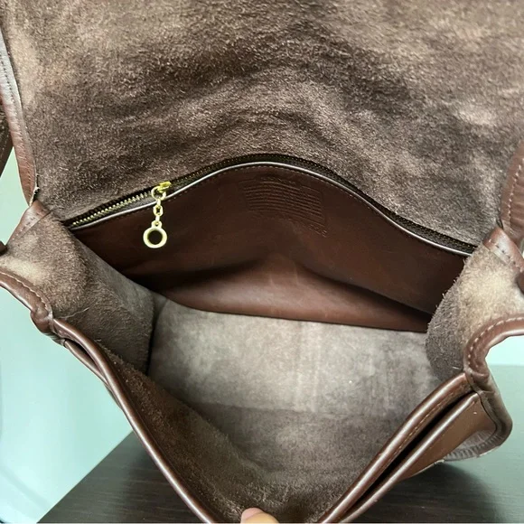 Vintage coach stewardess bag 9525 mahogany made in Costa Rica - Picture 8 of 12